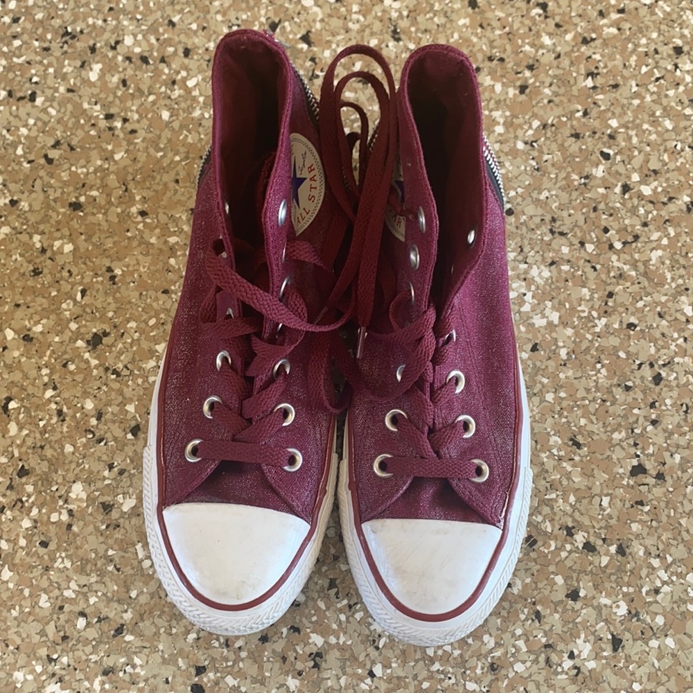 Converse High Tops w/ Zipper Backs